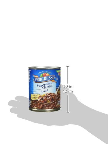 Progresso Lentil Soup, Vegetable Classics Canned Soup, Gluten Free, 19 oz