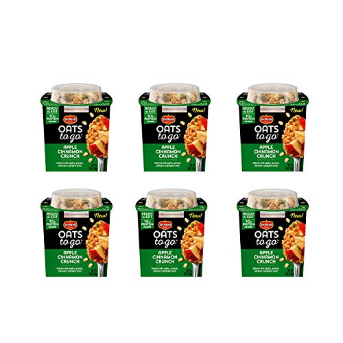 Del Monte Oats to Go Apple Cinnamon Crunch Oatmeal, 7.5 Ounce (2005043)