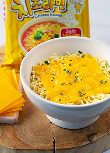 OTTOGI Cheese Ramen Bowl, Korean Style Instant Noodle Bowl, Savory Rich Cheese Flavor, 3.17oz x 2 Pack