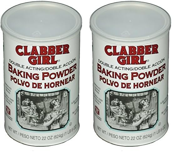 Clabber Girl Double Acting Baking Powder, 22 Ounce (Pack of 2)