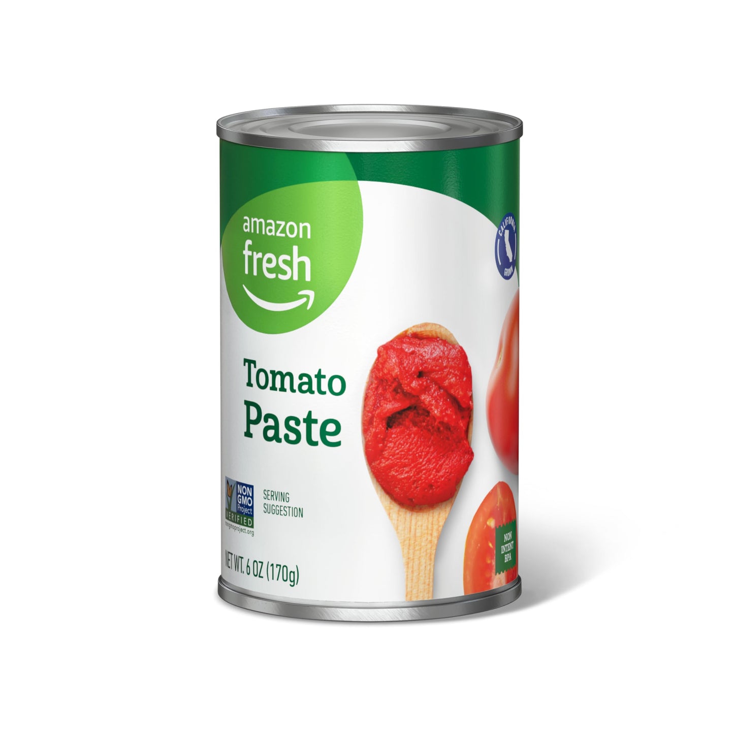 Amazon Fresh, Tomato Paste, 6 oz (Previously Happy Belly, Packaging May Vary) (Pack of 6)