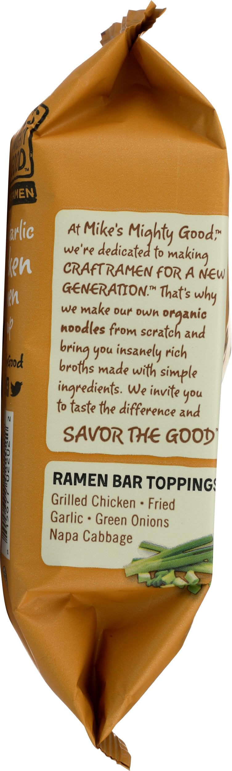 MIKES MIGHTY GOOD Organic Fried Garlic Chicken Ramen, 2.2 OZ