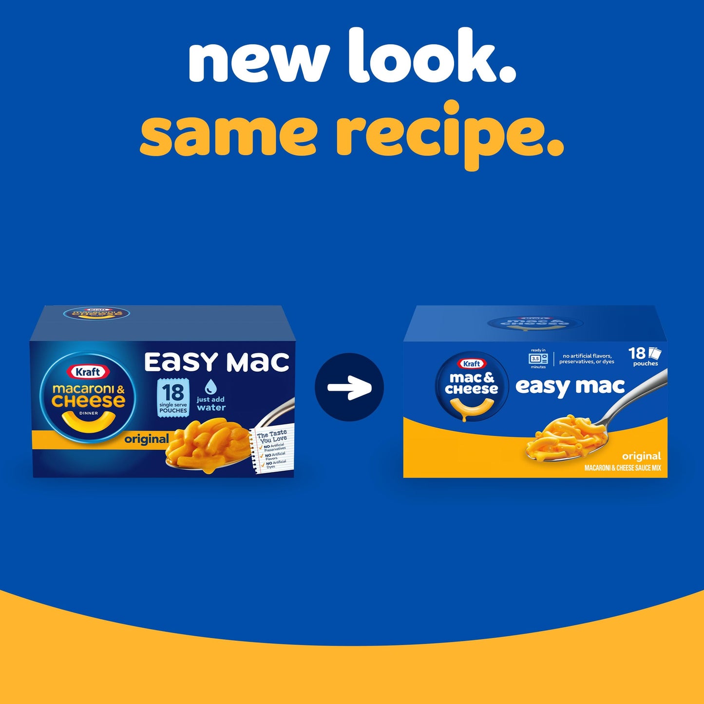 Kraft Easy Mac Original Mac & Cheese Macaroni 18 ct Packets