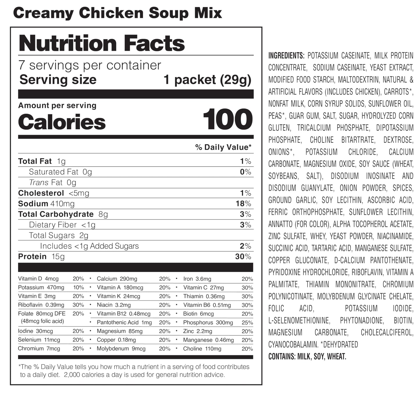HMR Creamy Chicken Stew Combo Pack, 27 servings, Creates 6 Hearty Meals