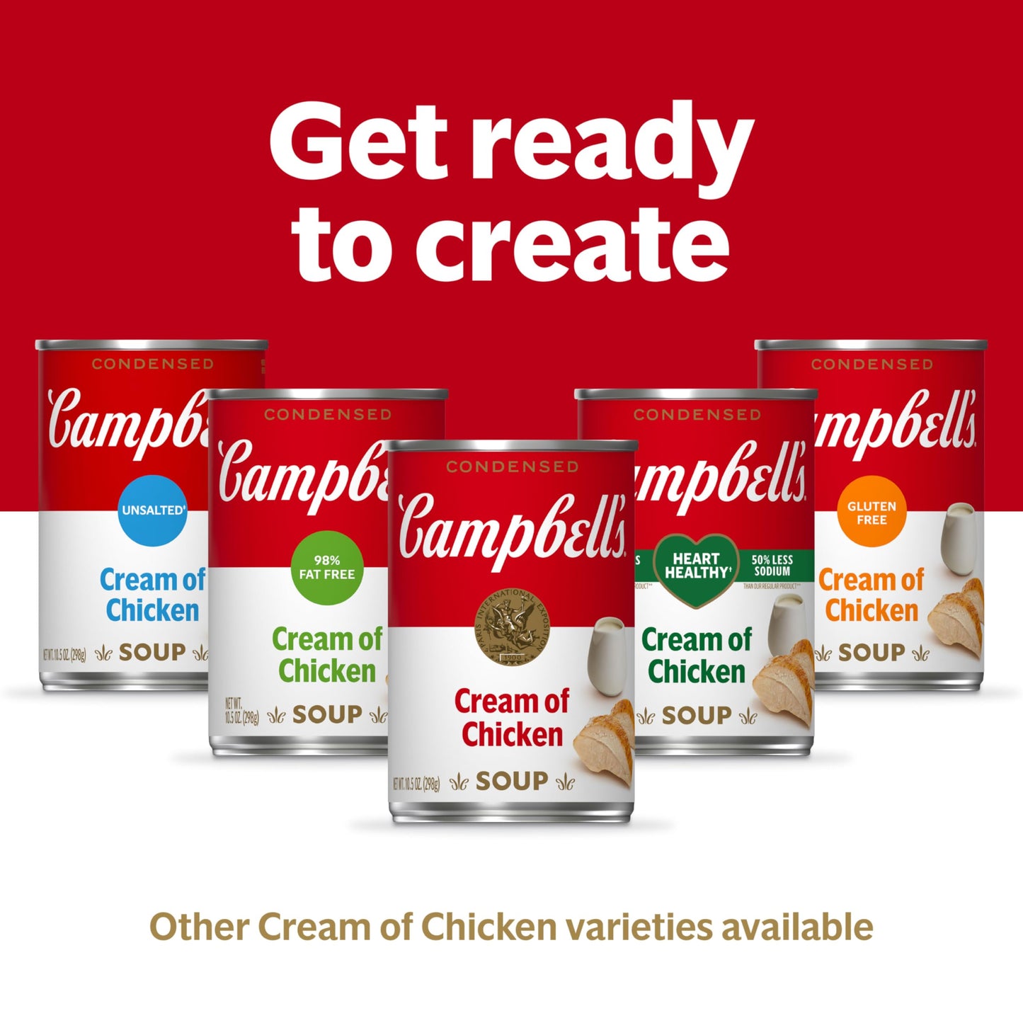 Campbell's Condensed Cream of Chicken Soup, 10.5 Ounce Can (Pack of 4)