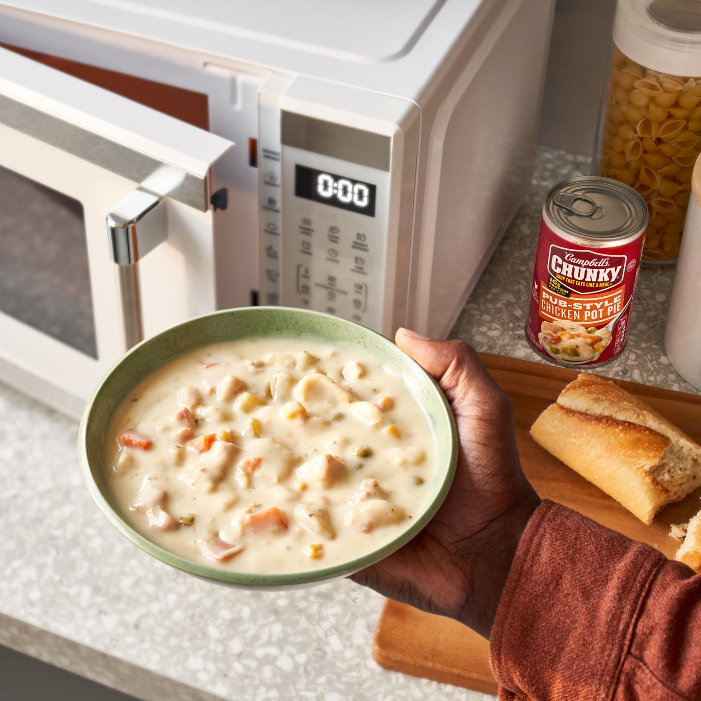 Campbell's Chunky Soup, Pub-Style Chicken Pot Pie Soup, 18.8 oz Can (Pack of 12)