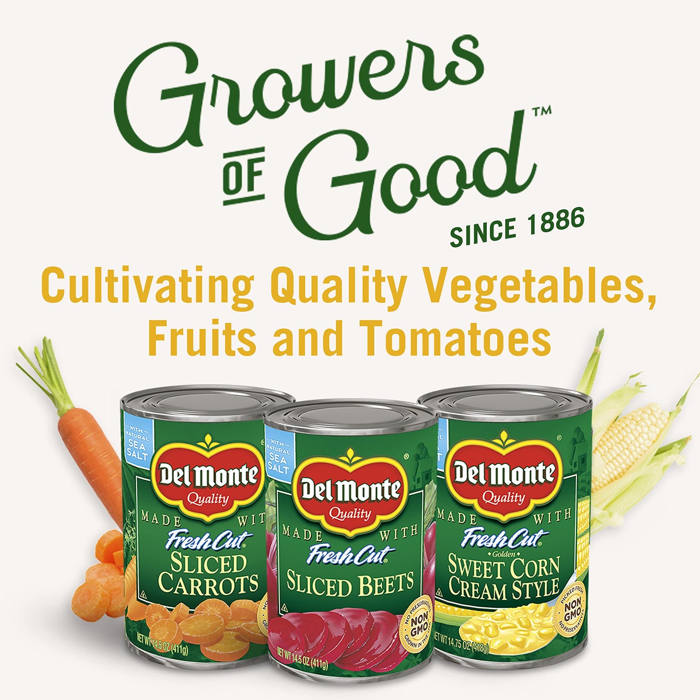 Del Monte Canned Fresh Cut Sliced Carrots, 14.5 Ounce (Pack of 24) 2400016299