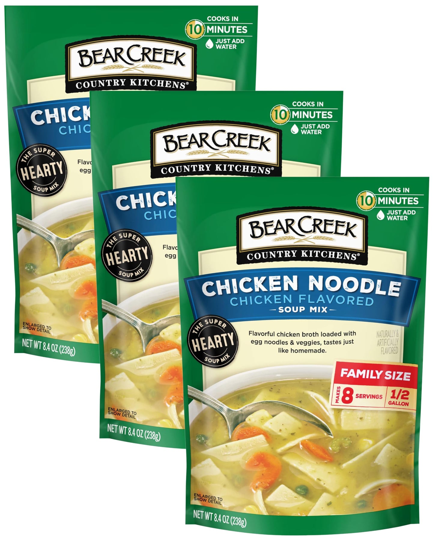 Bear Creek Soup Mix, Chicken Noodle, 8.4 Ounce (Pack of 3)