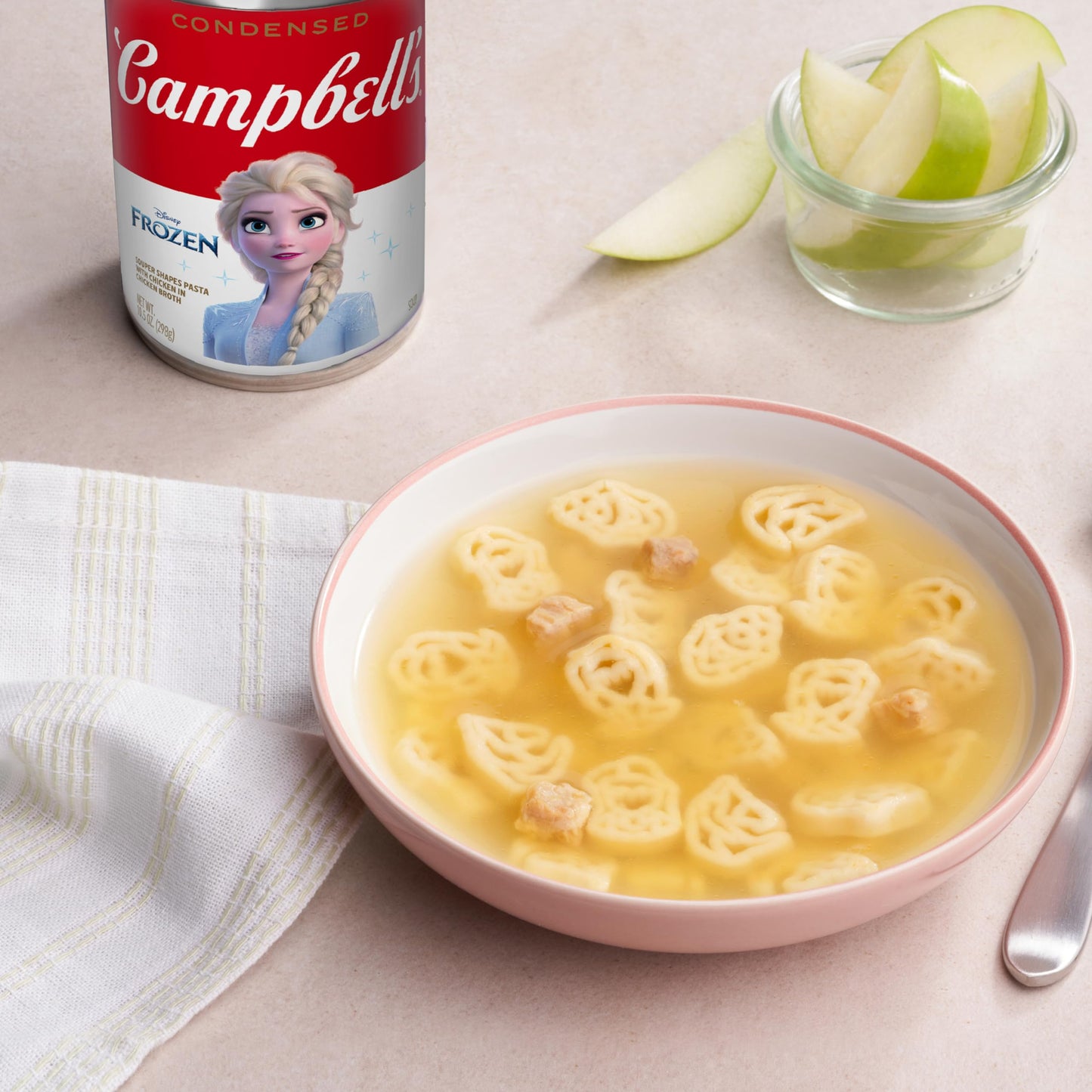 Campbell's Kids Soup, Disney Frozen, Princess-shaped pasta in chicken soup, 10.5 Ounce Can (Pack of 12)