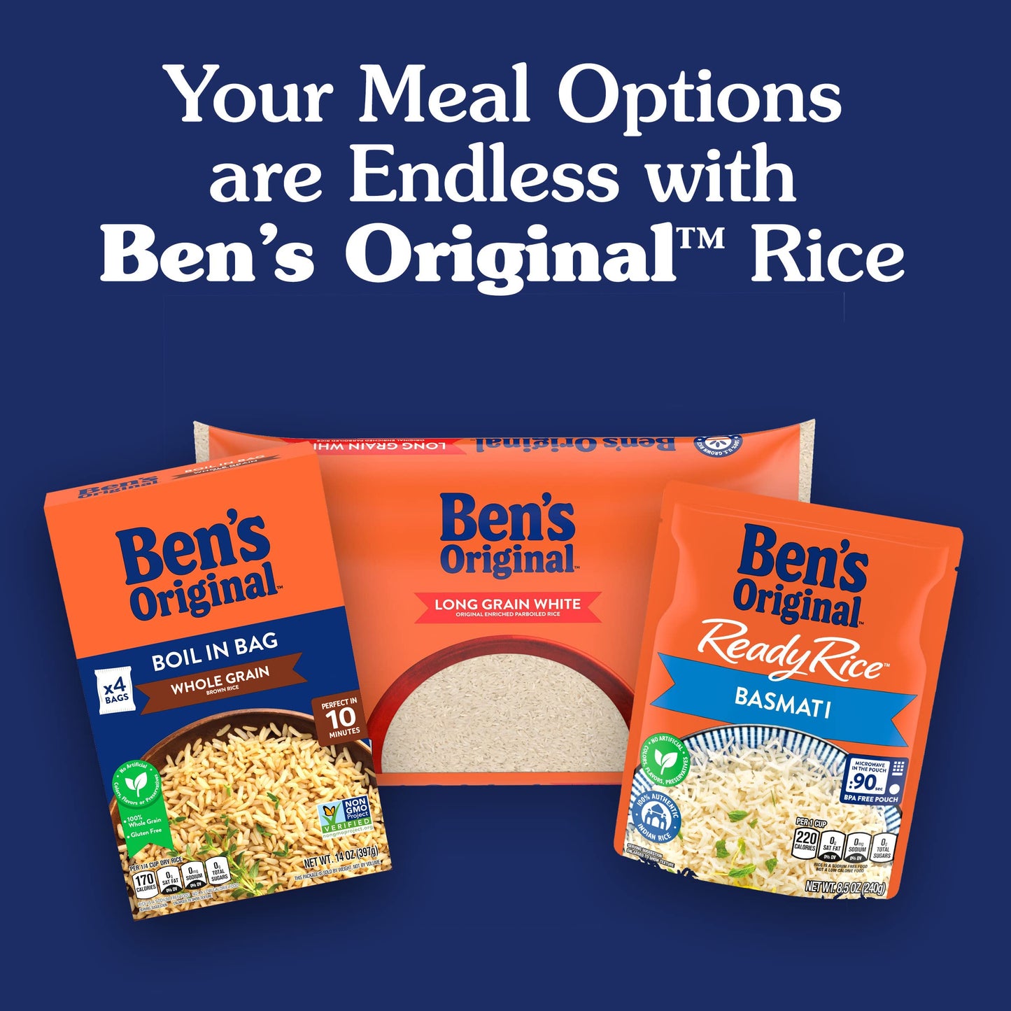 BEN'S ORIGINAL Whole Grain Brown Rice, 2 lb Bag