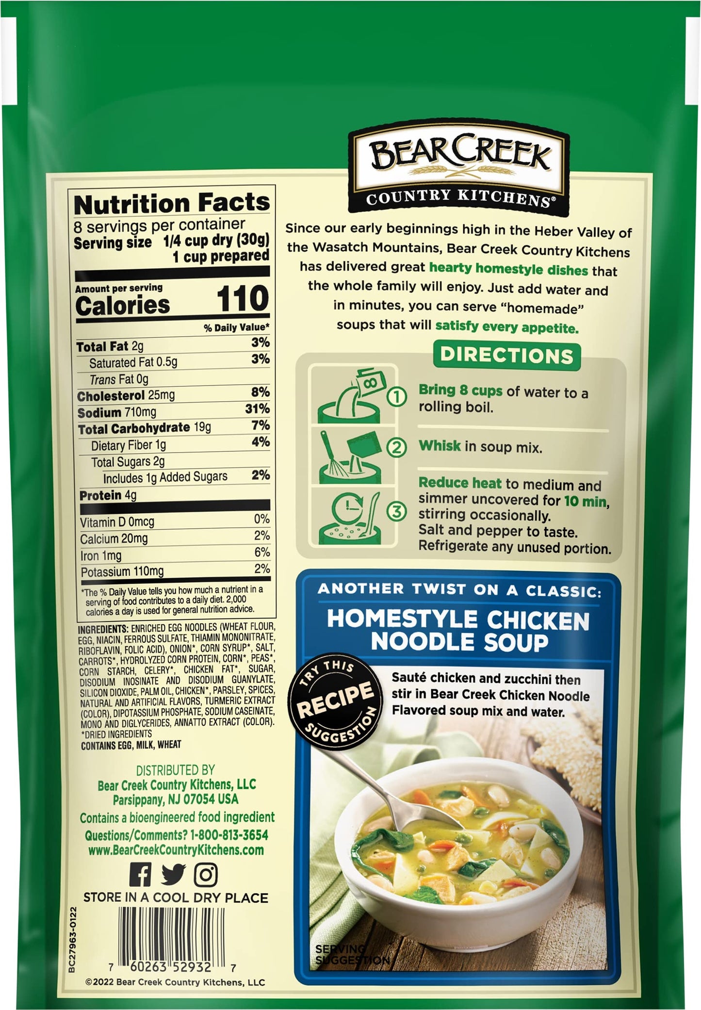 Bear Creek Soup Mix, Chicken Noodle, 8.4 Ounce (Pack of 3)