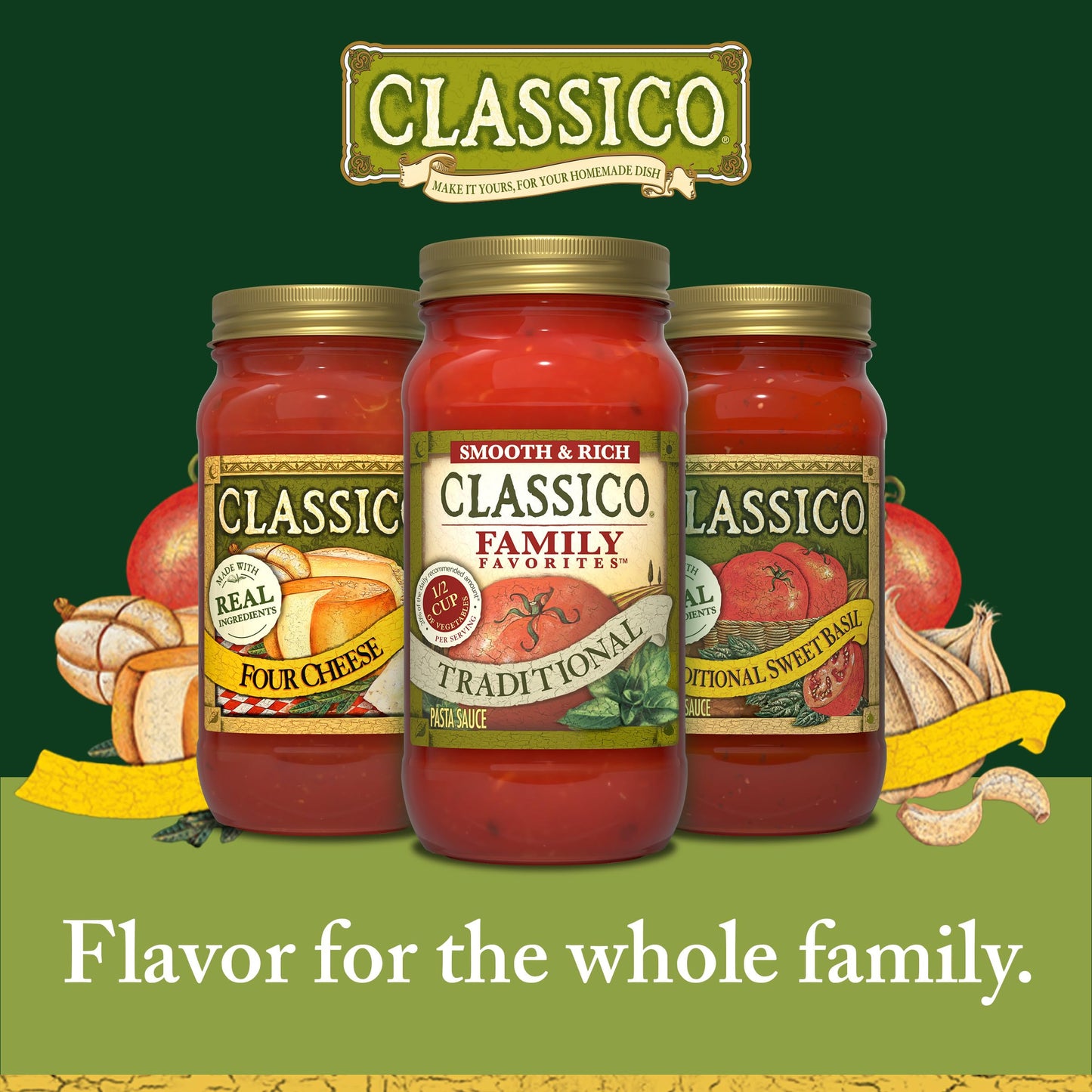 Classico Family Favorites Traditional Pasta Sauce (24 oz Jar)