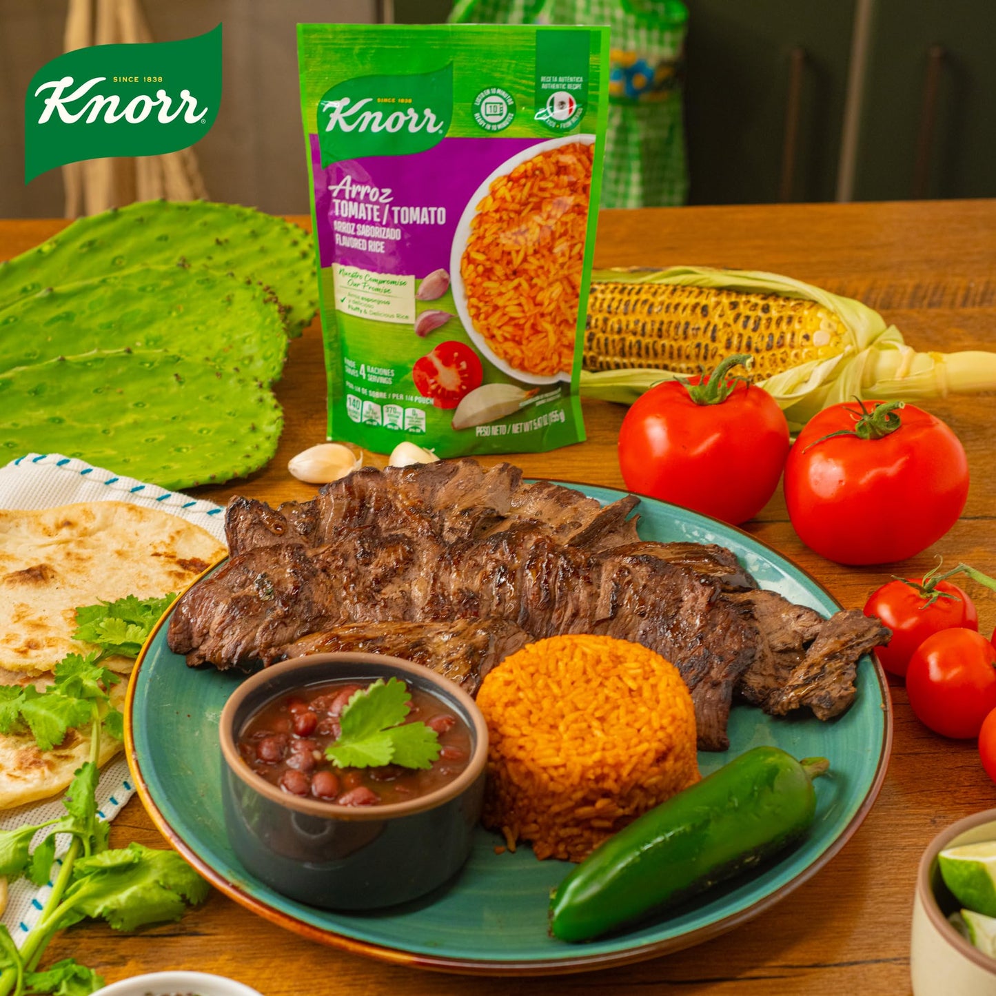 Knorr Mexican Rice Sides, Tomato Flavored Rice - Arroz Tomate, 5.47oz (Pack of 3)