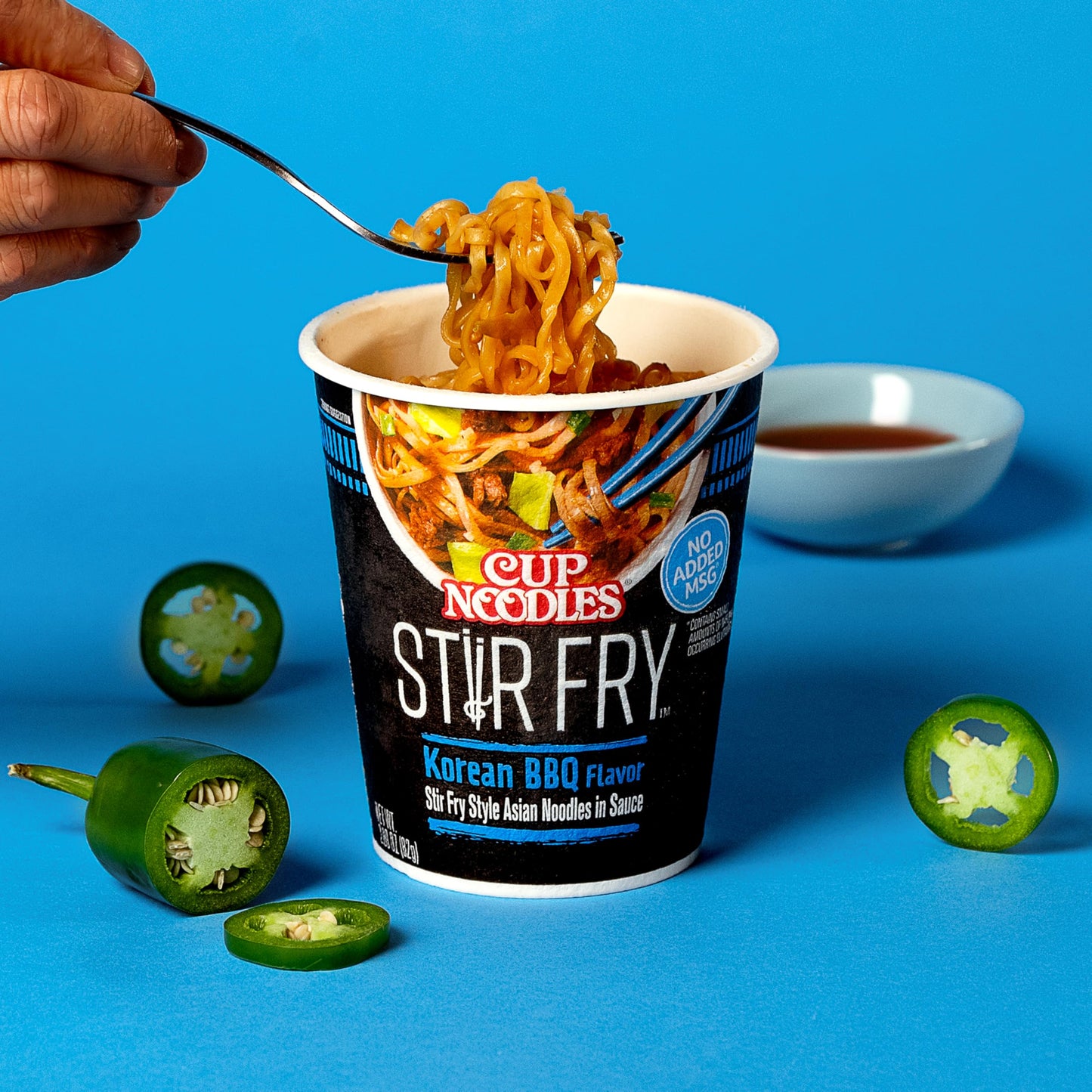 Cup Noodles Stir Fry Noodles in Sauce, Korean BBQ, 2.89 Ounce (Pack of 6)