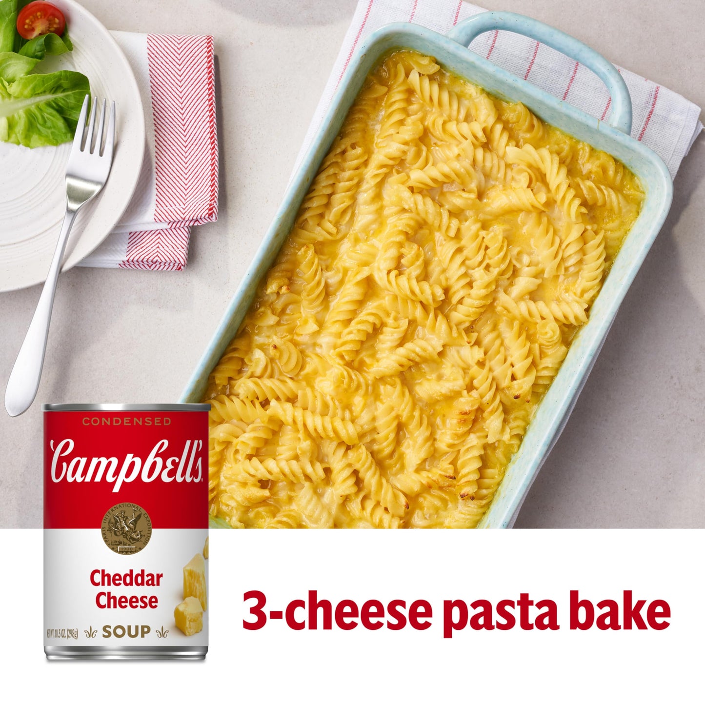 Campbell's Condensed Cheddar Cheese Soup, 10.5 Ounce Can (Pack of 12) (Packaging May Vary)