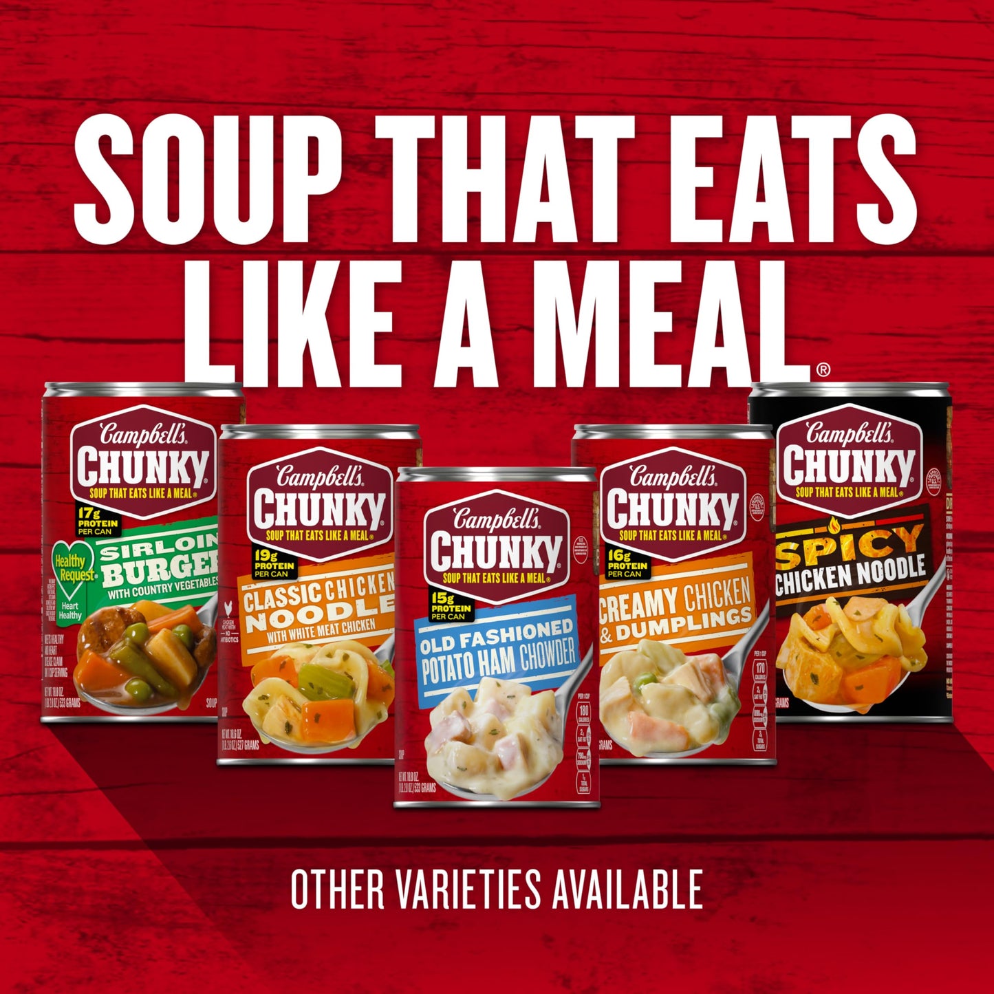 Campbell's Chunky Soup, Pub-Style Chicken Pot Pie Soup, 18.8 oz Can (Pack of 12)