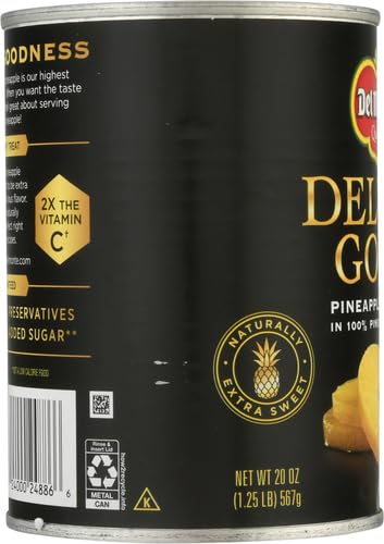 Pineapple Slices in 100% Juice, Canned Fruit, 20 oz Can