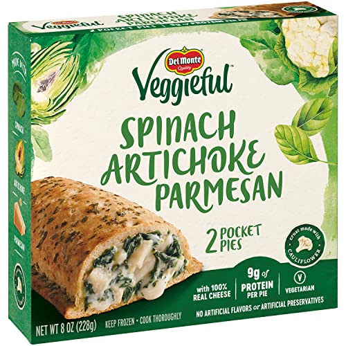 Del Monte Veggieful Pocket Pies, Artichoke Spinach Parmesan (Pack of 2)