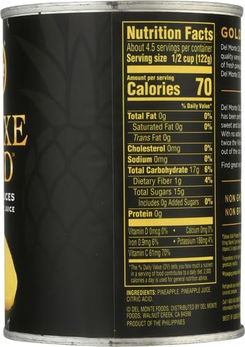 Pineapple Slices in 100% Juice, Canned Fruit, 20 oz Can