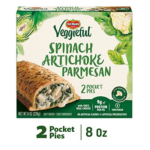 Del Monte Veggieful Pocket Pies, Artichoke Spinach Parmesan (Pack of 2)