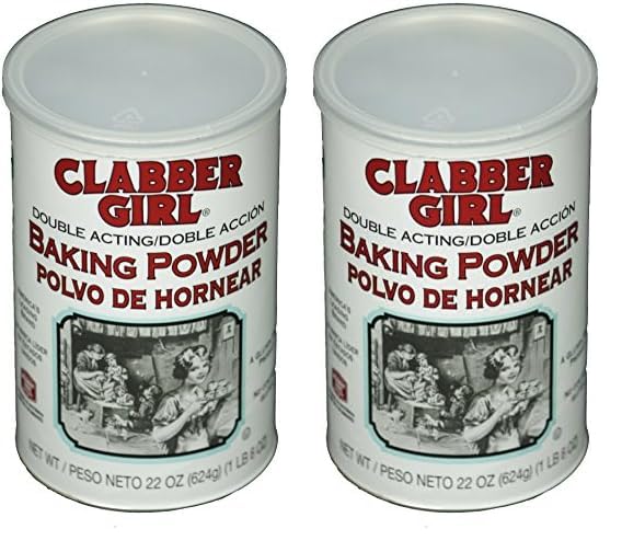 Clabber Girl Double Acting Baking Powder, 22 Ounce (Pack of 2)