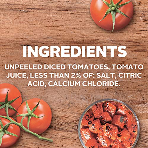 Hunt's Fire Roasted Diced Tomatoes, Keto Friendly, 14.5 oz (Pack of 6)