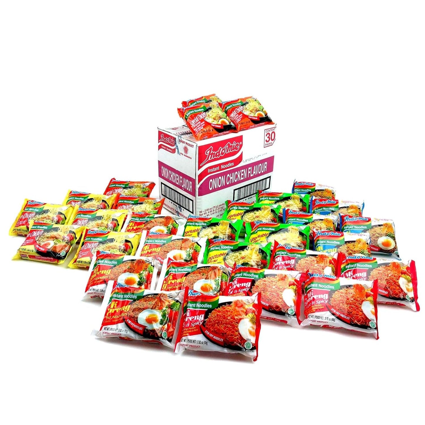 Indomie Variety Pack - 1 Case (30 Bags)