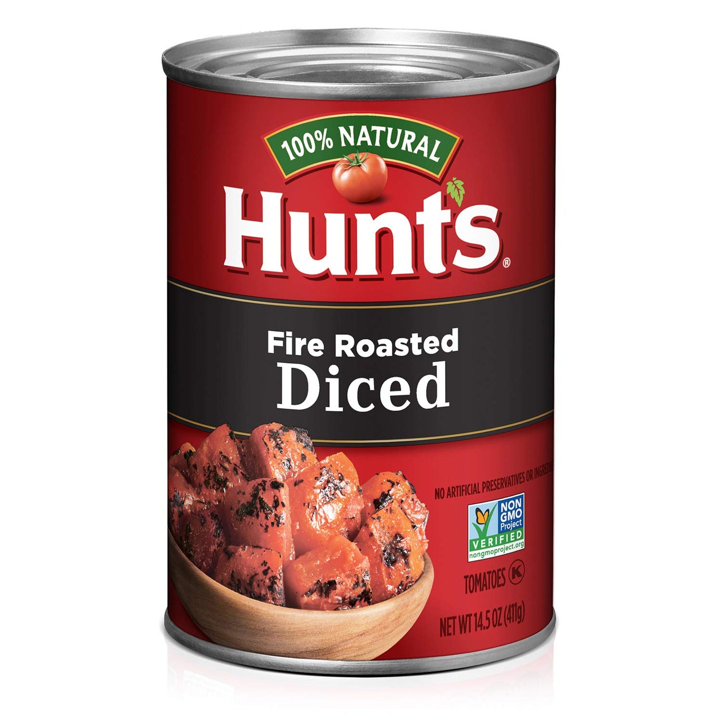 Hunt's Fire Roasted Diced Tomatoes, Keto Friendly, 14.5 oz (Pack of 6)