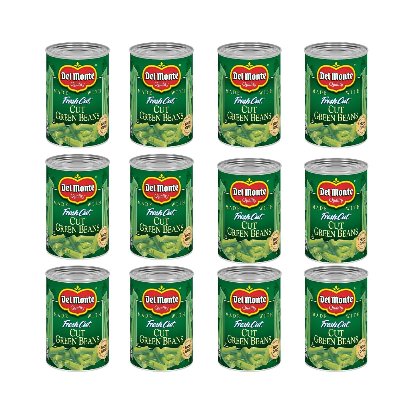 Cut Green Beans Canned Vegetables,14.5 Ounce (Pack of 12)