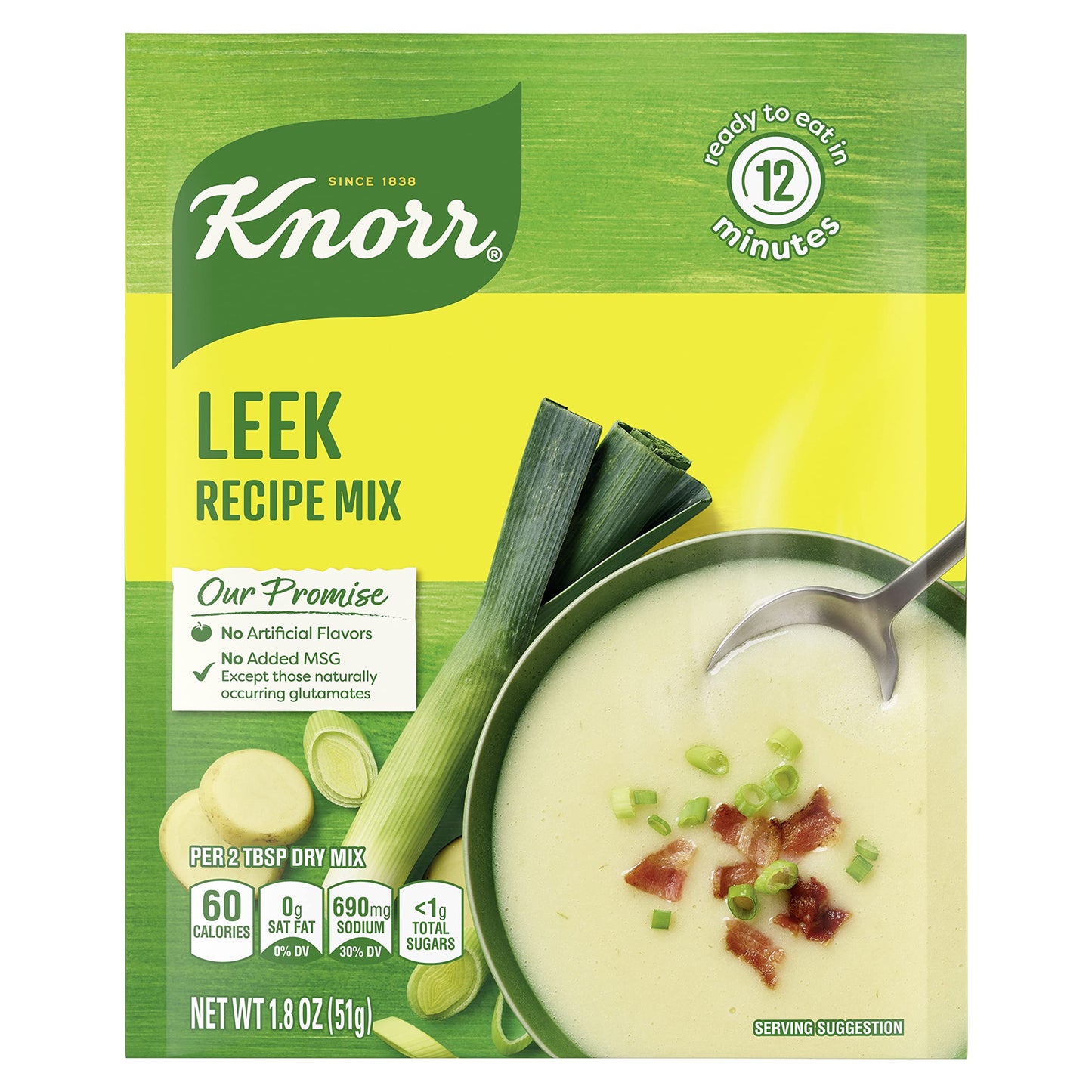 Knorr Soup Mix and Recipe Mix For Soups Artificial Flavors 1.8 oz, Pack of 12